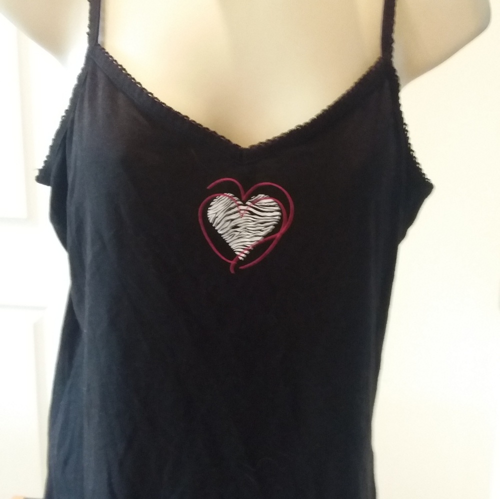 Black tank tee